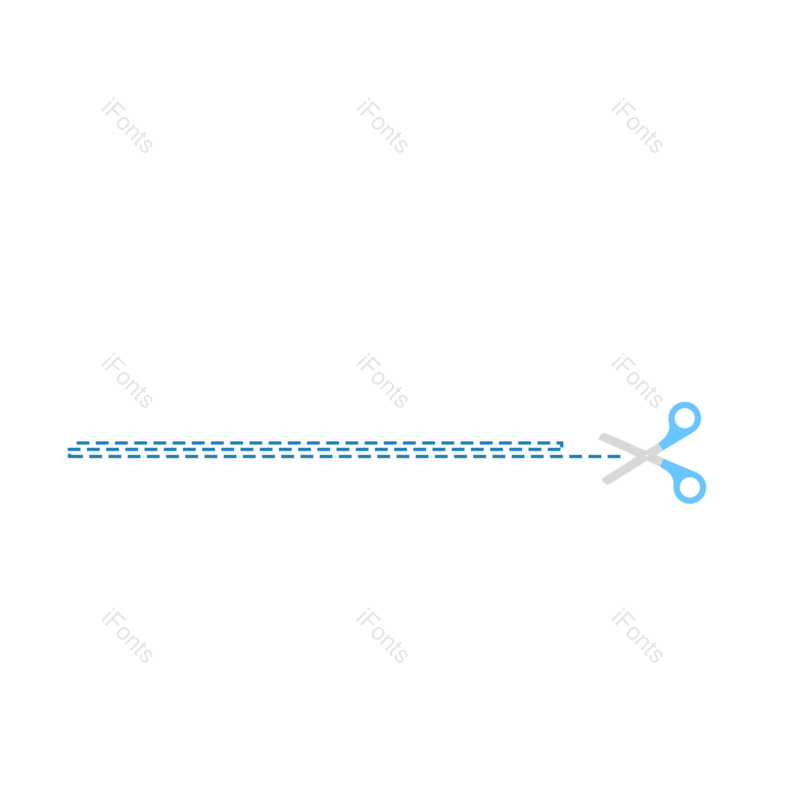 线条图片,蓝色元素,简约PNG,分隔线免抠素材